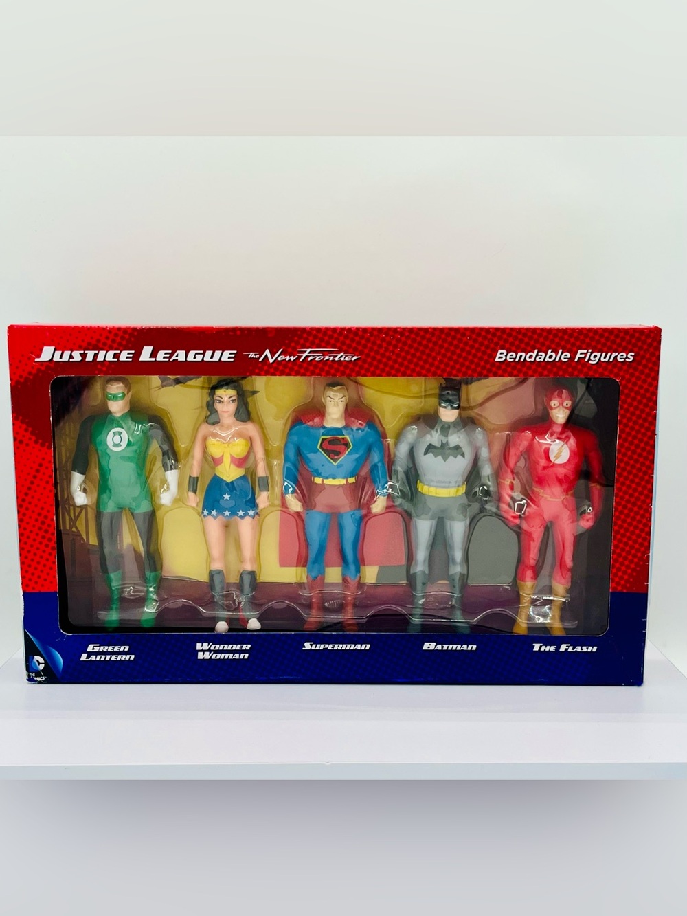 Justice League The New Frontier 5-piece Bendable Action Figure Set